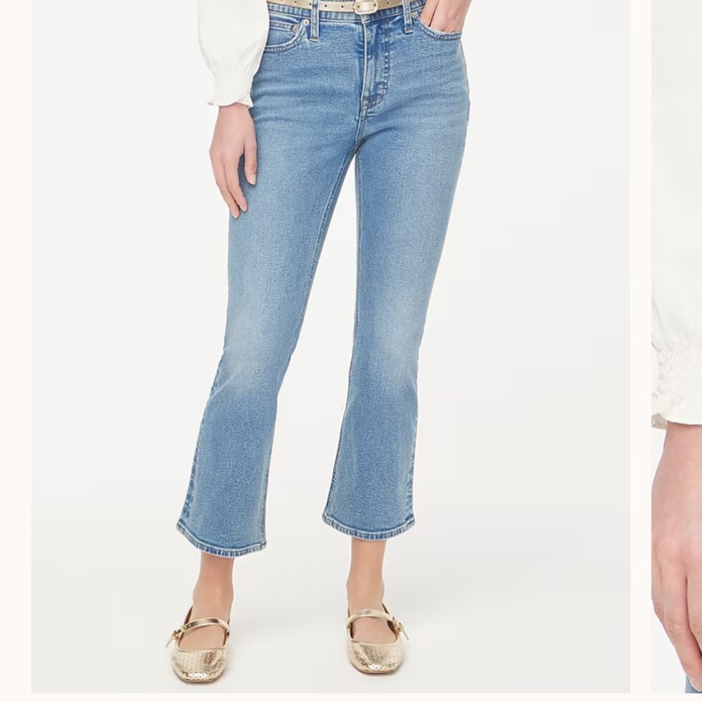 J. Crew Mid-Rise Flare Crop